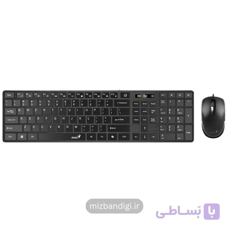 کیبورد و ماوس سیمی جنیوس مدل SlimStar C126 — تصویر 1