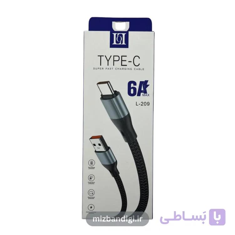کابل شارژ USB-A به USB-C مدل L-209 — تصویر 1