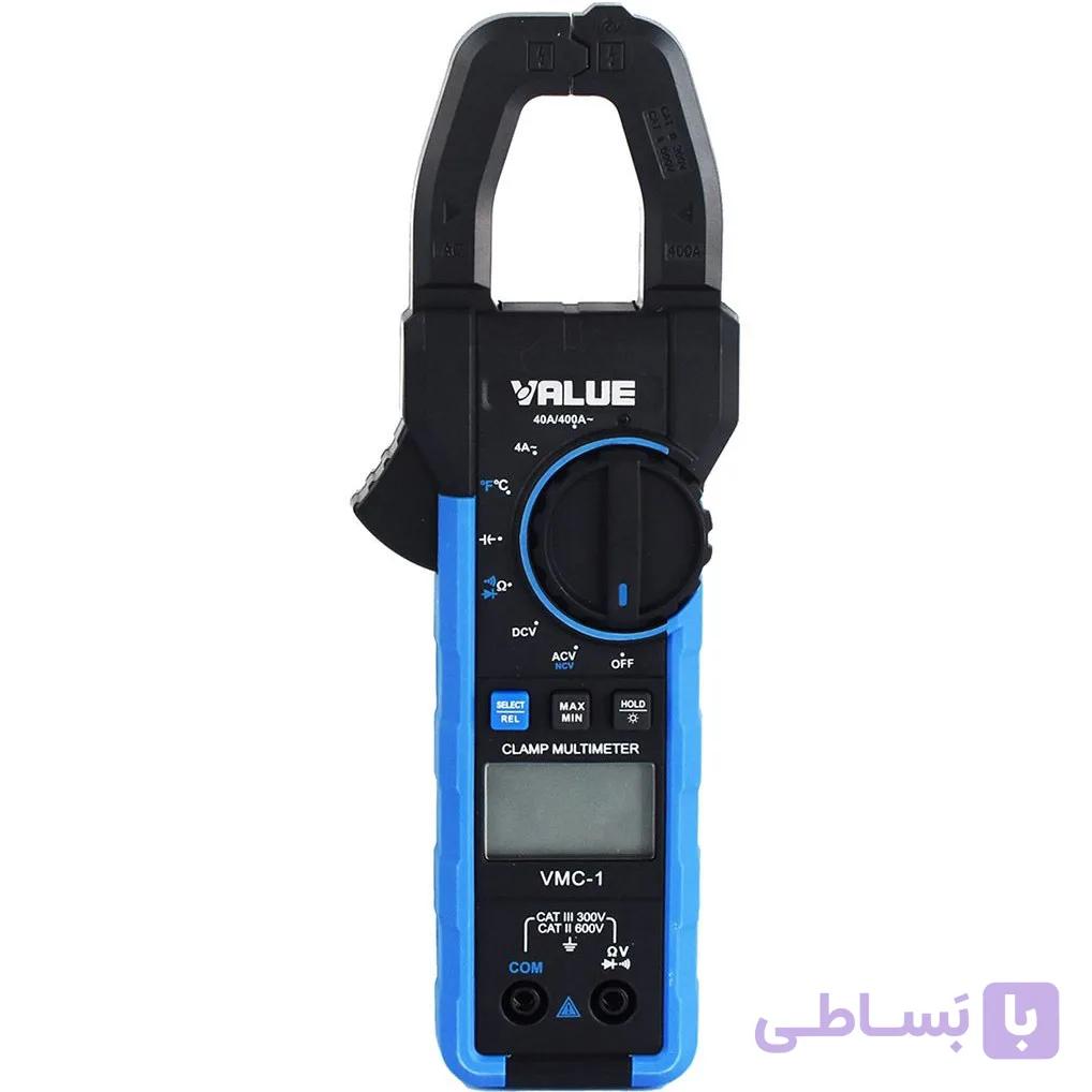 آمپر متر و مولتی متر اورجینال با تست خازن برند والئو VALUE مدل VMC-1 — تصویر 1