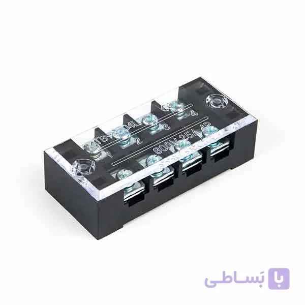 ترمینال باکالیت کاور دار 4 پیچ 35 آمپر کد TB-3504 — تصویر 1