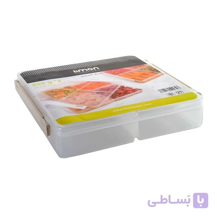 ظرف فریزری ۴ خانه لیمون — تصویر 1