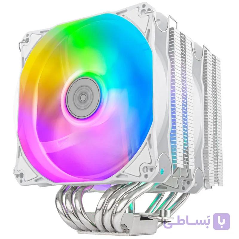 خنک کننده پردازنده سیلوراستون Hydrogon D120 ARGB White — تصویر 1