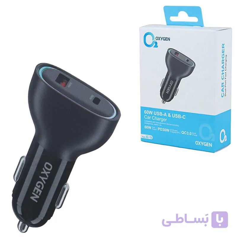 شارژر فندکی 30 وات اکسیژن AC-16 — تصویر 1
