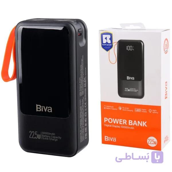 پاور بانک فست شارژ بیوا BP-022 PD 22.5W ظرفیت 30000 میلی آمپر ساعت — تصویر 1