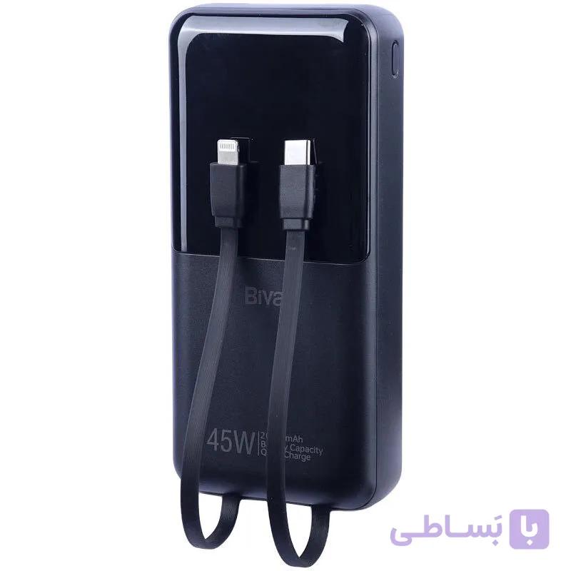 پاور بانک فست شارژ بیوا BP-051 PD 45W ظرفیت 20000 میلی آمپر ساعت — تصویر 1
