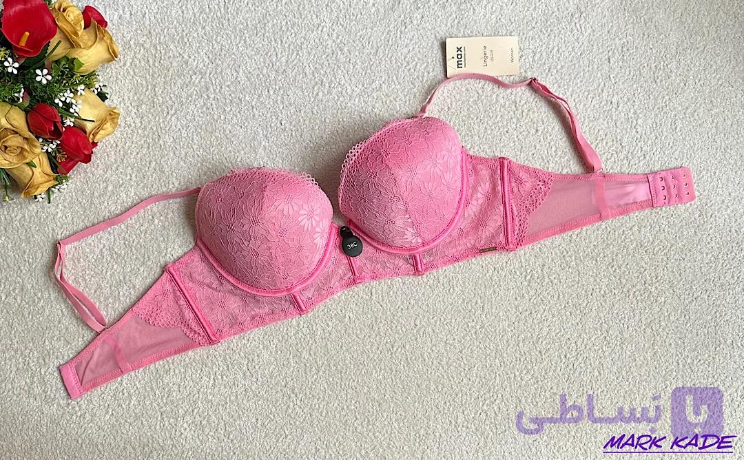 سوتین زنانه اسفنجی گیپور پوشاپ دار مکس انگلیس | سایز 85C | اورجینال