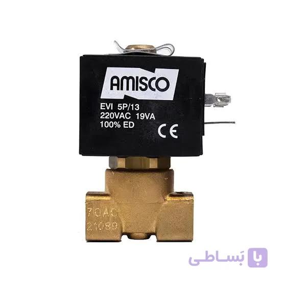 شیر برقی برنجی کلوزجیواکس GEVAXسایز 1/4اینچ220ولت