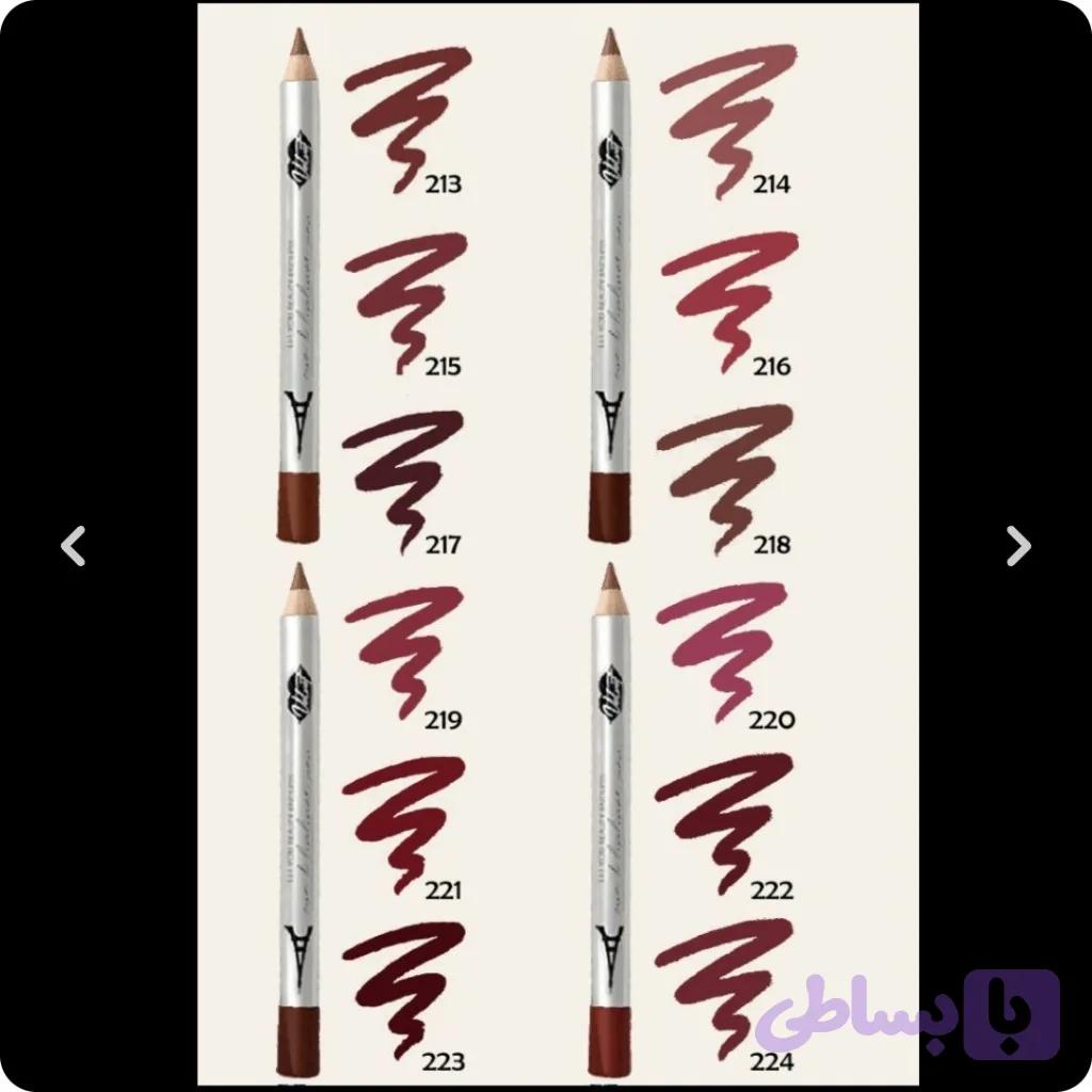 رژ لب مدادی LalaTap مجموعه 12 عددی — تصویر 1
