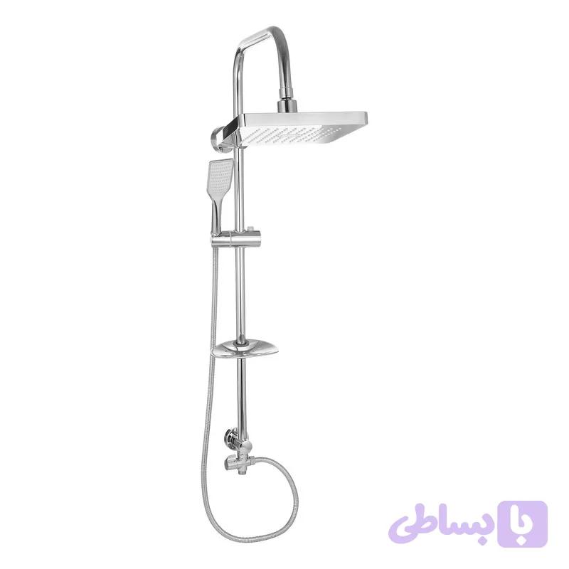 علم دوش حمام طرح مربع مدل رسوبگیر دکمه ای کد Press-2s