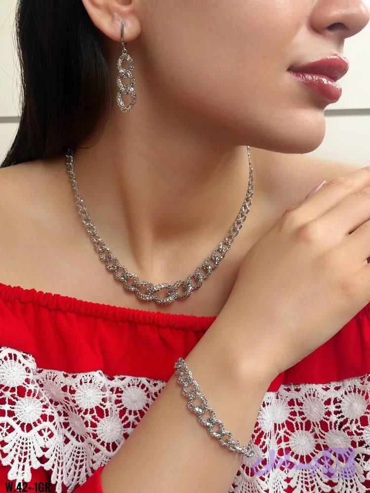 سرویس جواهری کارتیه نقره زنانه مدلSv1190 عیار925