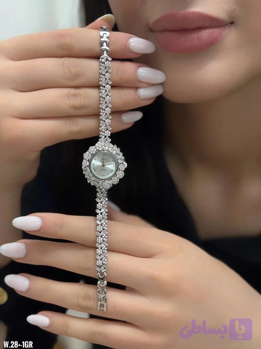 ساعت جواهری نقره زنانه عیار925 مدل Sv1281