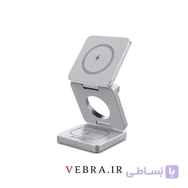 شارژر بی سیم 3 در 1 مگنتی BlitzWolf BW-iW30 با توان 15 وات — تصویر 1
