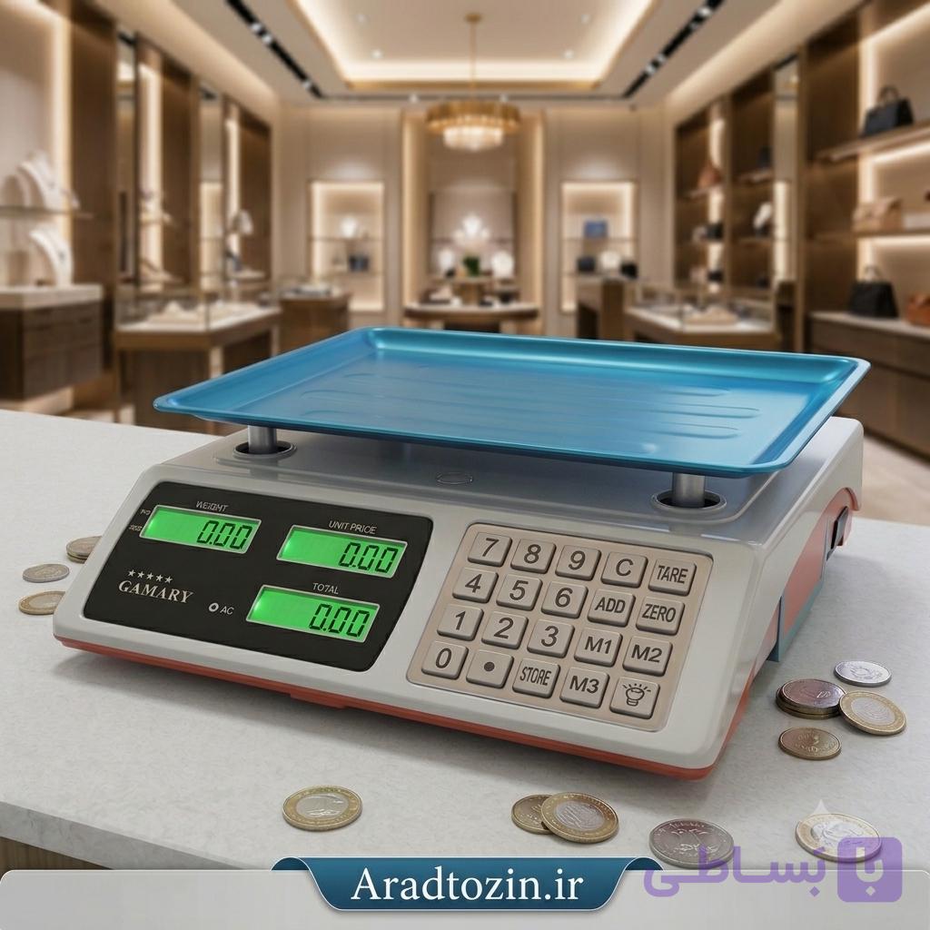 ترازو ۴۰ کیلویی کمری کیبورد استیل — تصویر 1