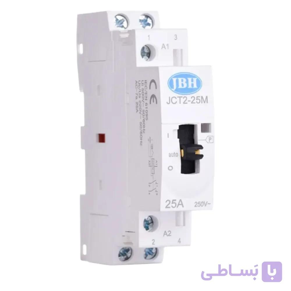 کنتاکتور 2 پل 25 آمپر دستی/ اتوماتیک JBH کد CM202520A