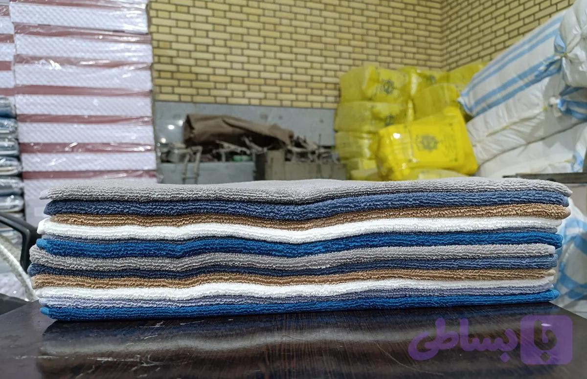 حوله دستی تکی جین (12 عددی ) مدل رینک جنس پنبه اعلا 90*50