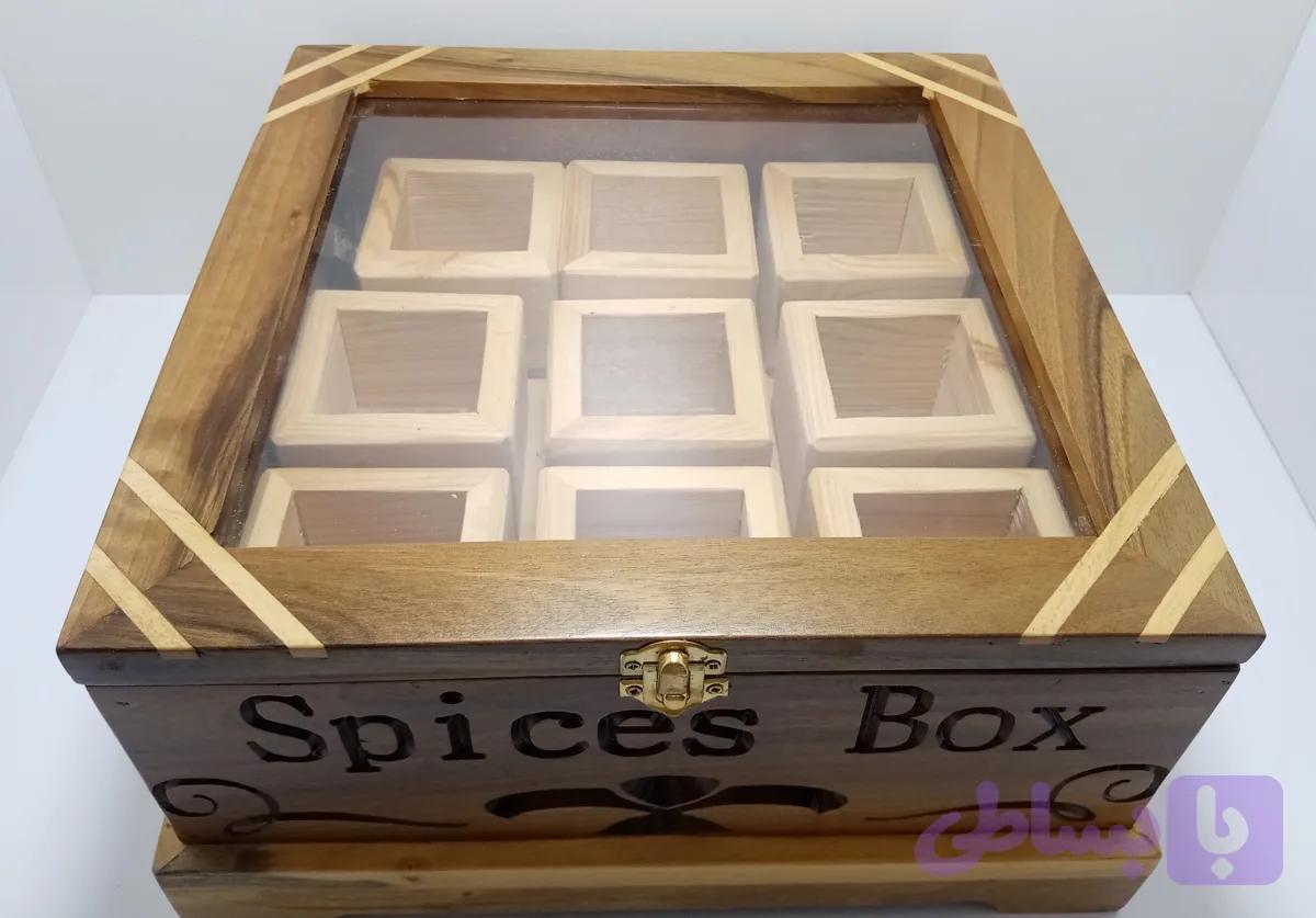 جعبه چوبی ادویه