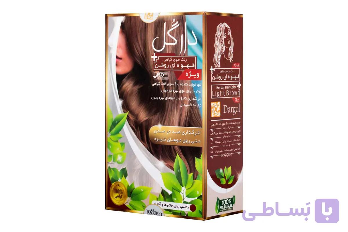رنگ موی دارگل قهوه ای روشن