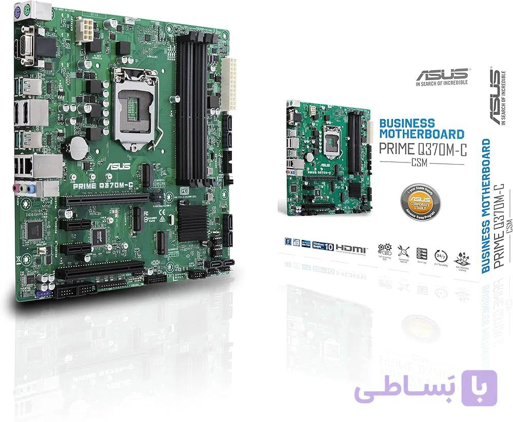 مادربرد ایسوس مدل Q370M-C DDR4 (استوک) — تصویر 1