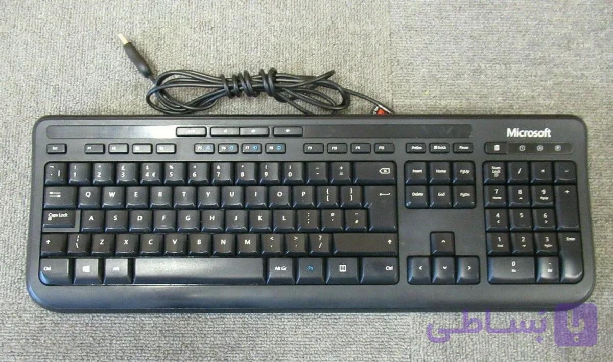 کیبورد استوک microsoft wired keyboard 400 model 1366