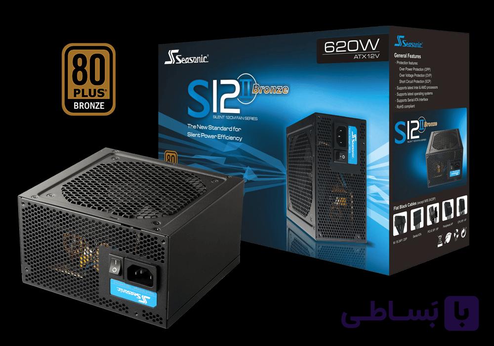 پاور استوک 620وات سیوسونیک seasonic S12II SS-620GB — تصویر 1