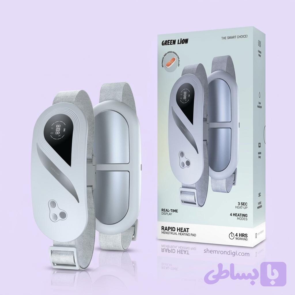 ماساژور و پد گرم‌کننده گرین لاین مدل GREEN LION GNRPDMEPADWH RAPID HEAT