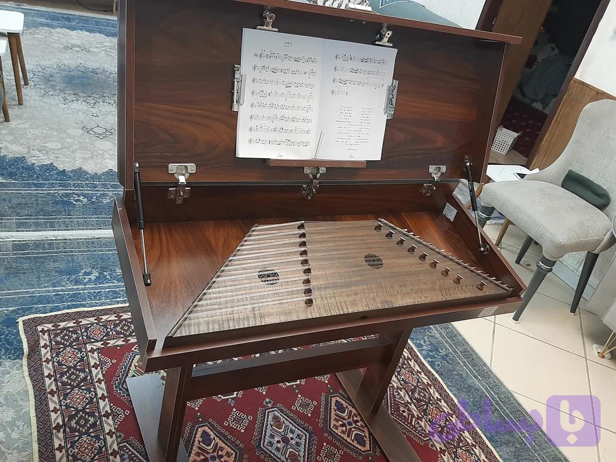 میز درب دار گردویی + صندلی ست