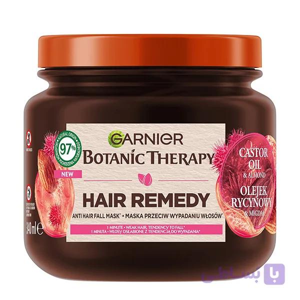 ماسک مو ضد ریزش روغن کرچک و بادام گارنیر Garnier Botanic Therapy Hair Remedy Caster Oil 340Ml — تصویر 1