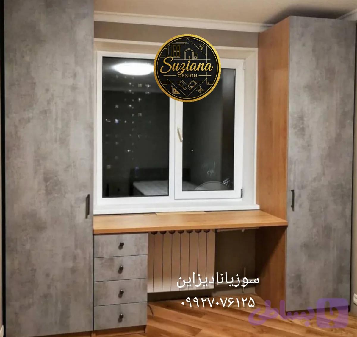 کمد دیواری دور پنجره ام دی اف متری ۲۲ملیون