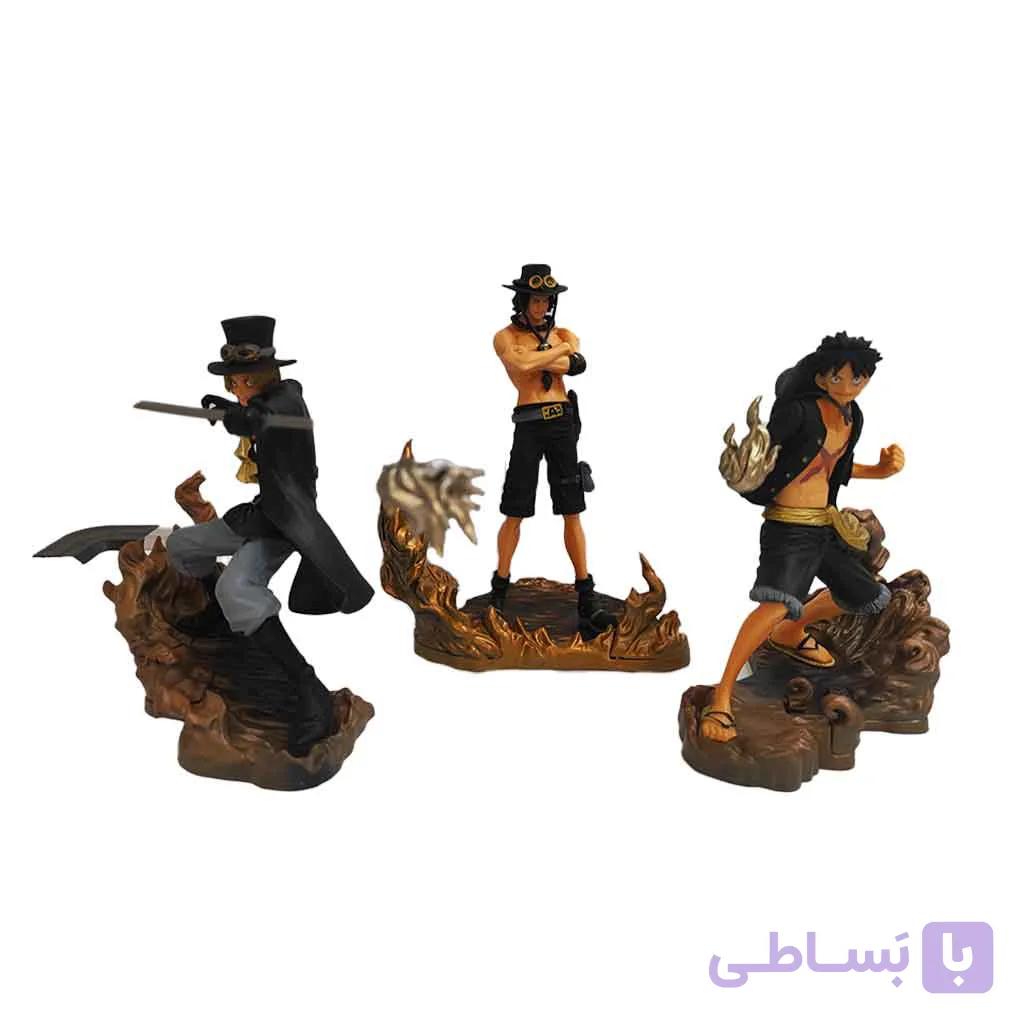 اکشن فیگور لوفی، ایس و سابو سه عددی وان پیس | One Piece Luffy, ace & Sabo — تصویر 1