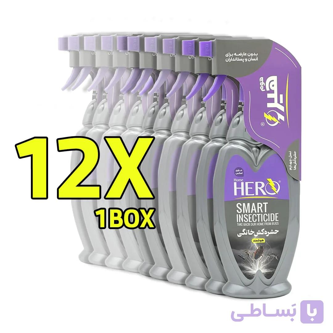اسپری حشره کش هوم هیرو سری جنرال بسته ۱۲ عددی — تصویر 1