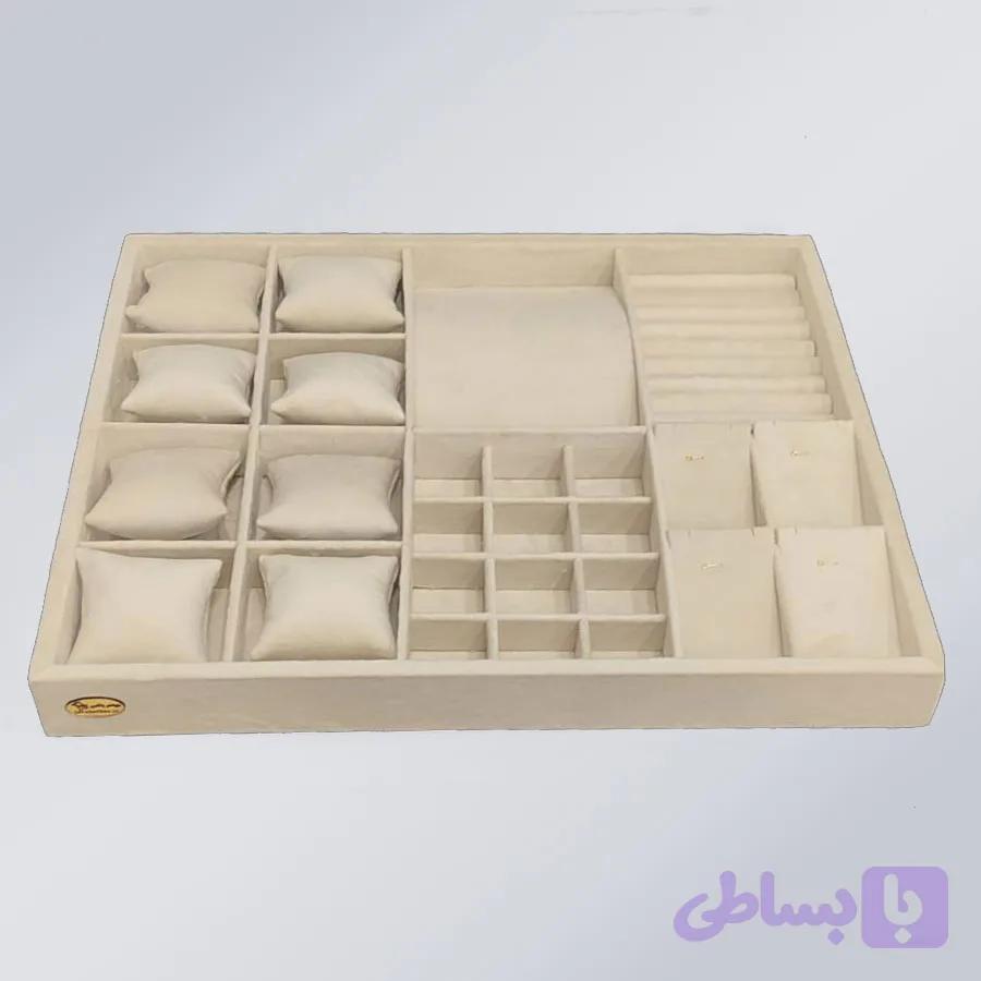 نظم‌دهنده جواهرات و اکسسوری – ابعاد ۴۰×۴۶ – ارتفاع ۳/۵ – جواهر باکس — تصویر 1