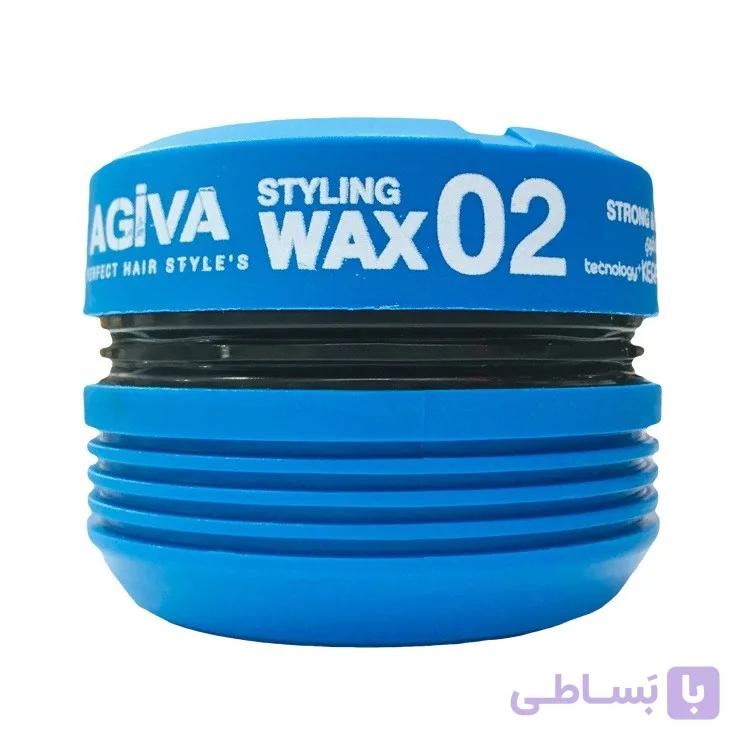 واکس مو آگیوا مدل 02 آبی / حالت دهنده و فیکس کننده مو/ بدون سفیدک / مناسب انواع مو