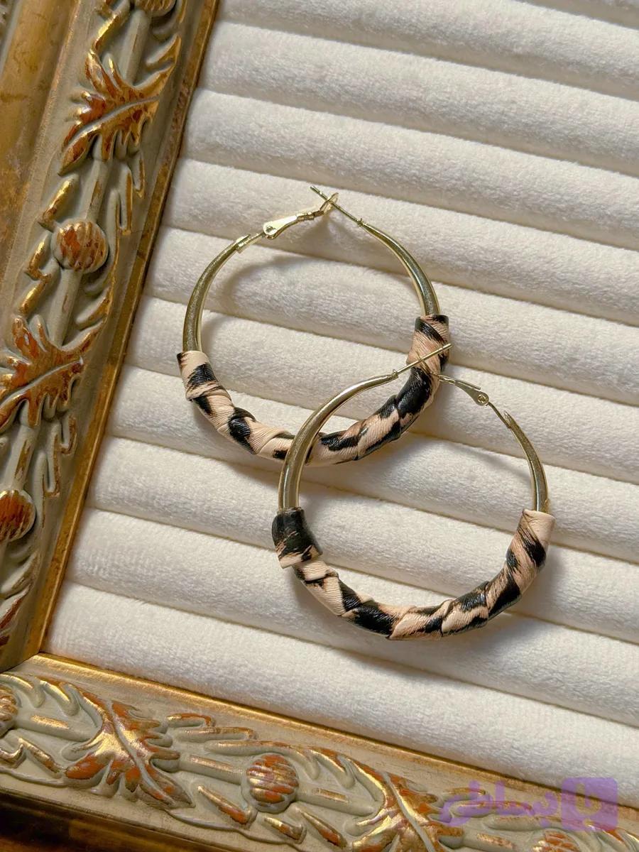 گوشواره پلنگی چرم (کد 74FI2)