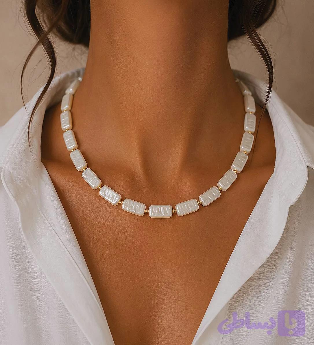 گردنبند مرواریدی (کد OWXNC)