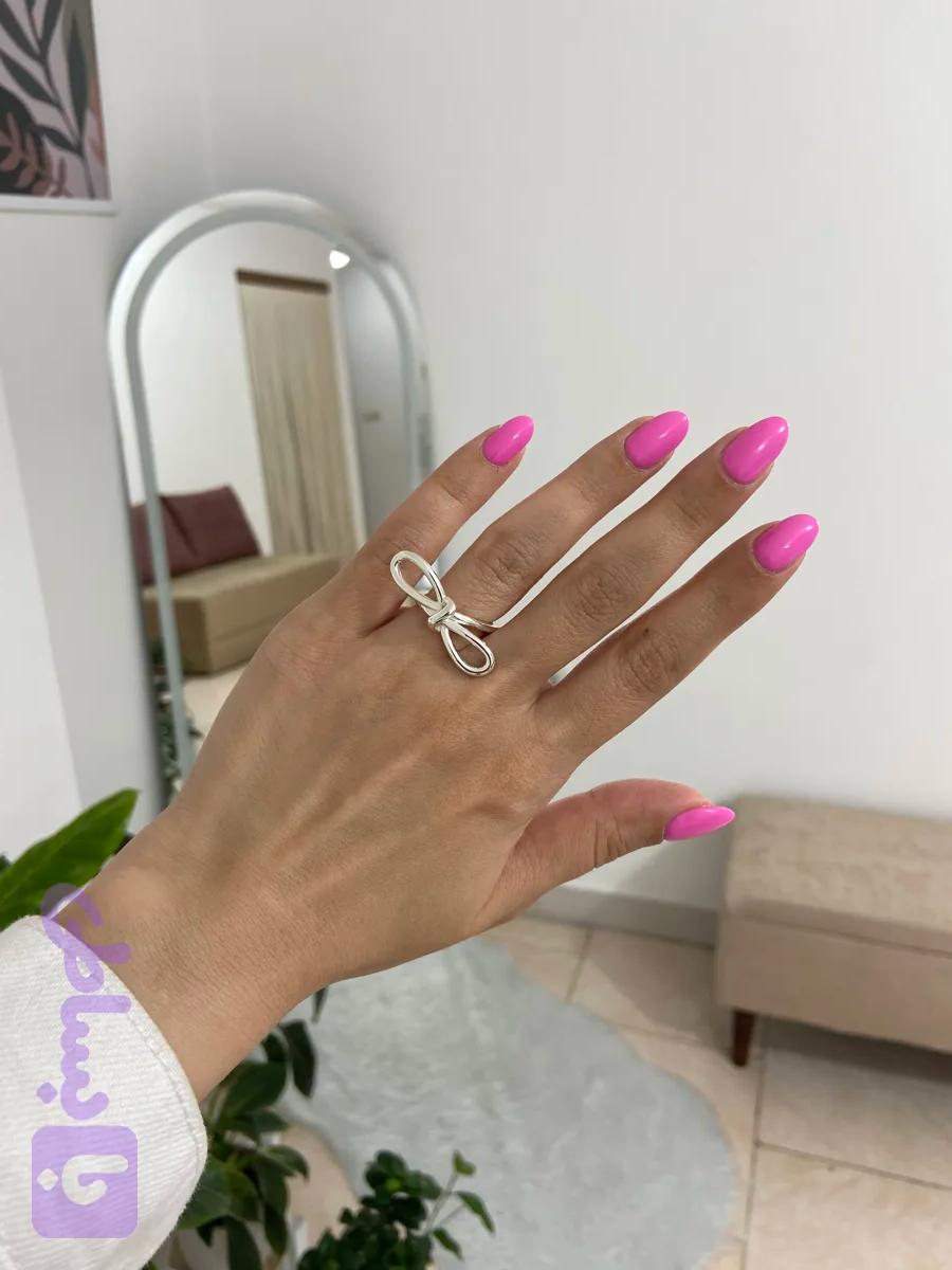 انگشتر پاپیون سیلور