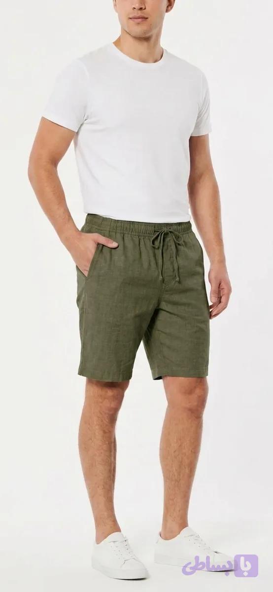 شلوارک لینن مردانه Hollister – خنک و سبک