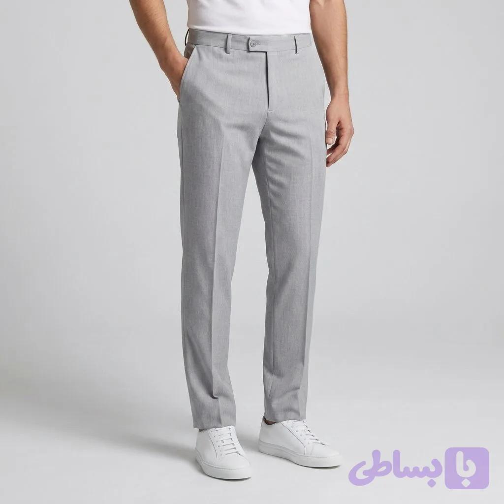 شلوار پارچه‌ای مردانه رگولار فیت