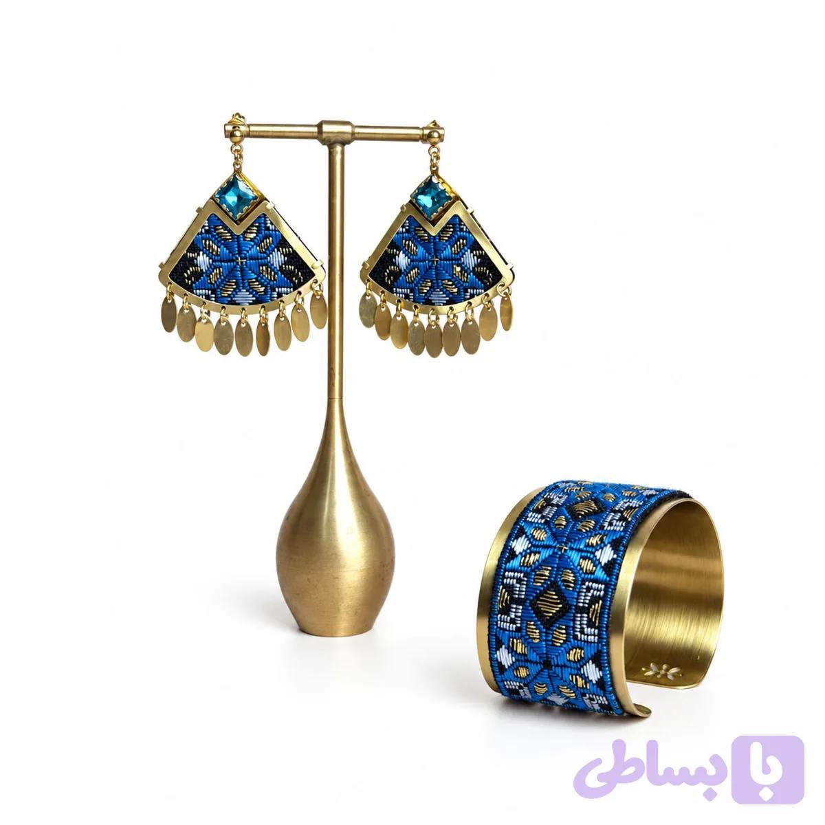 نیم ست گوشواره و دستبند — تصویر 1