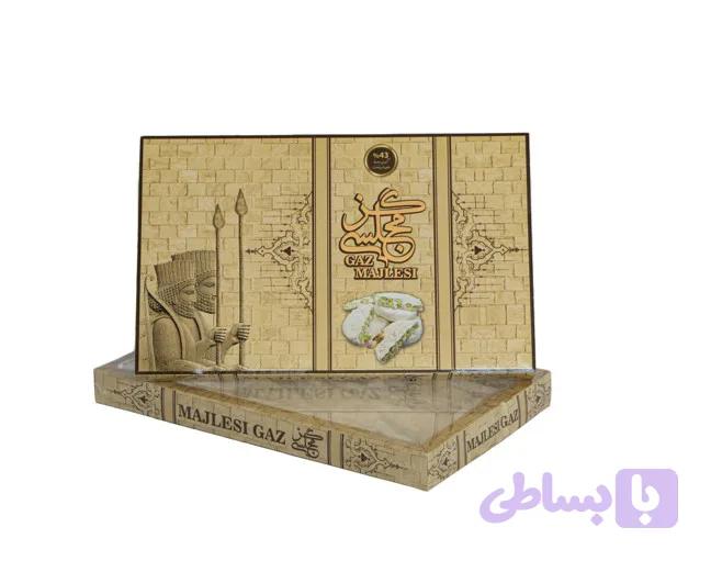گز 43%حاوی شیرخشت آردی – مغز پسته 400 گرم — تصویر 1