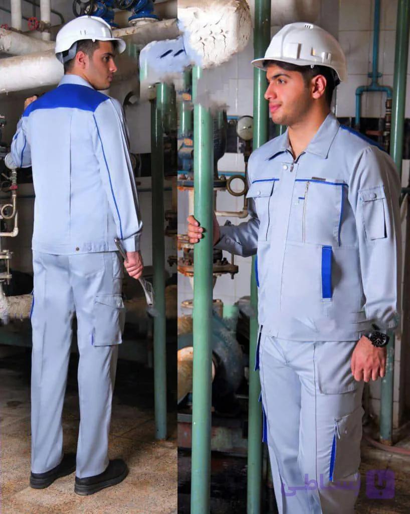 لباس کار فیلی – آبی یزدان