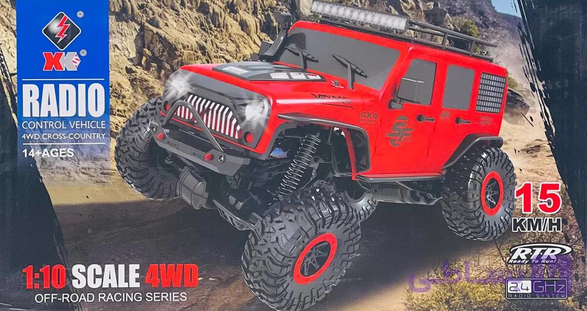 ماشین کنترلی جیپ آفرود موتور براشلس wltoys 104311