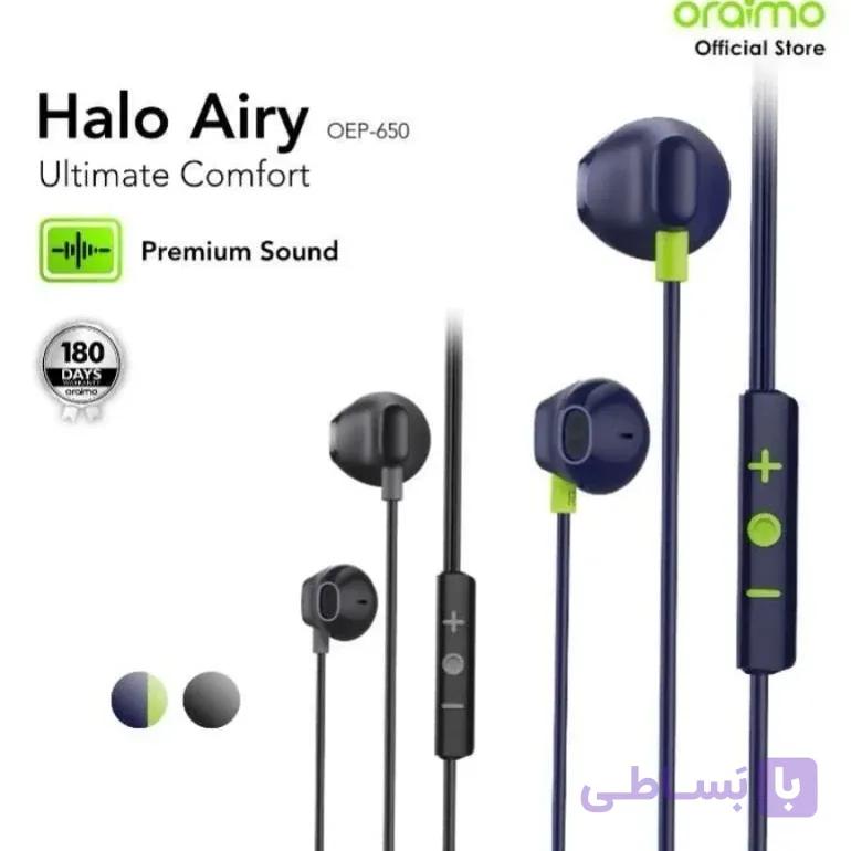 هندزفری سیمی تایپ‌سی اورایمو مدل (Halo Airy (OEP-650