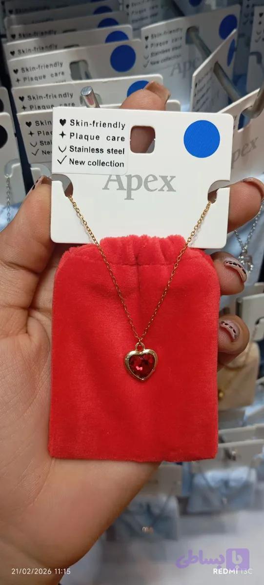 گردنبند قلب سوارسکی