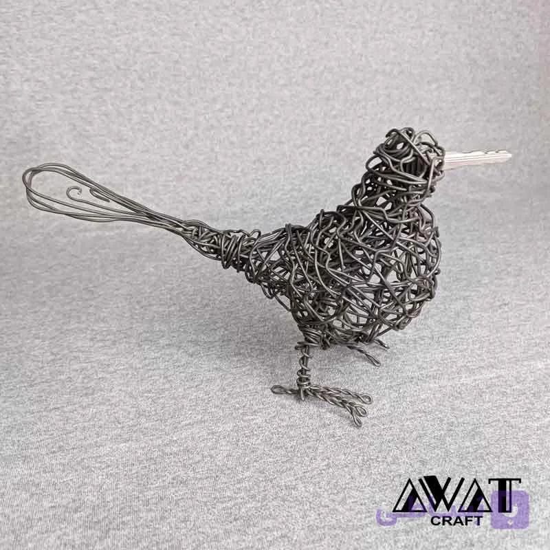 مجسمه سیمی مفتولی پرنده — تصویر 1