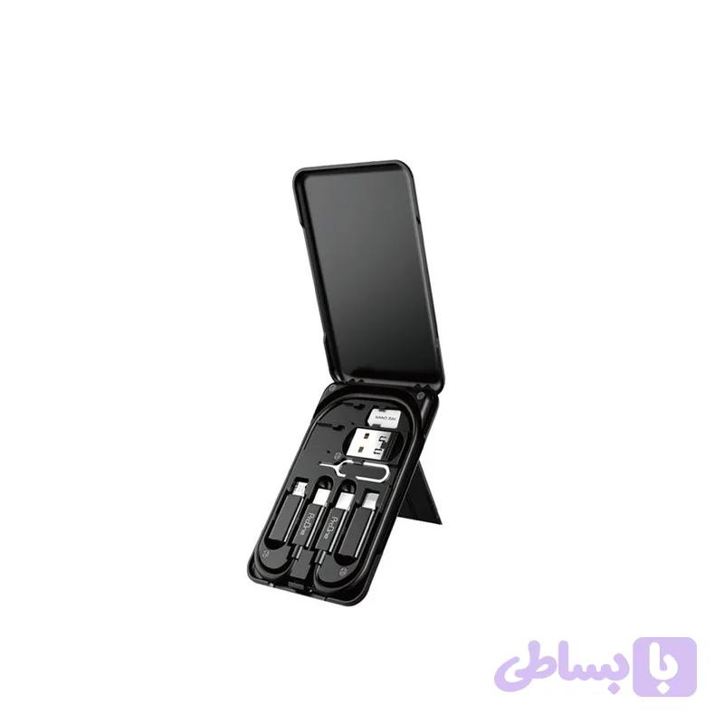 کابل تبدیل USB-C به USB-C / لایتنینگ / USB / microUSB پرووان مدل PCK002 طول 0.28 متر