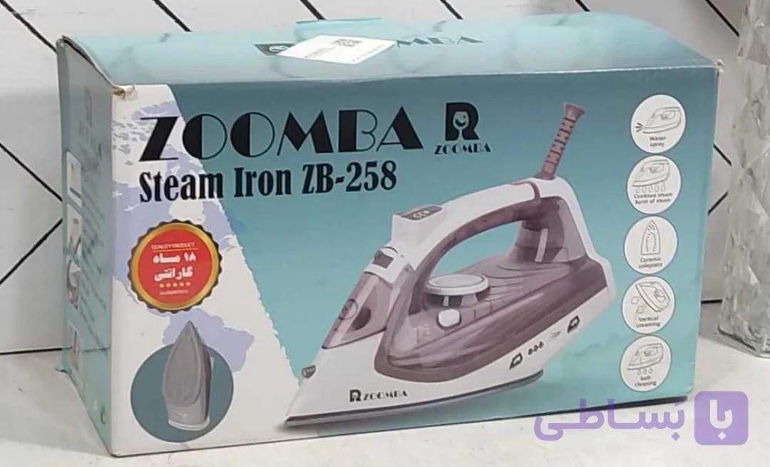 اتو بخار کف سرامیکzb-258زومبا