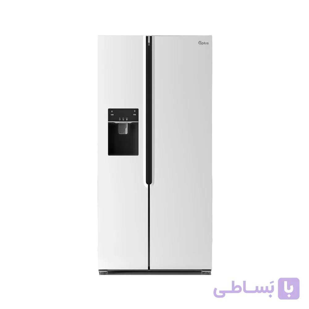 یخچال فریزر ساید بای ساید جی پلاس مدل GSS-R7638 ظرفیت اتوماتیک یخ ساز — تصویر 1