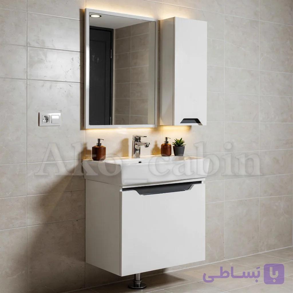 کابینت روشویی مدل لبخند (ارسال رایگان )