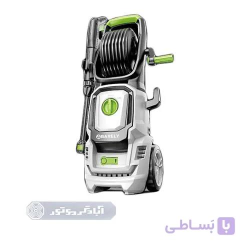 پمپ کارواش خانگی 160 بار Barely مدل G407 PRO چرخ دار با شیلنگ جمع کن — تصویر 1