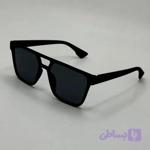 عینک آفتابی تمام مشکی یونیسکس | سبک، مقاوم و محافظت UV400 - پاشا واچ
